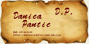 Danica Pantić vizit kartica